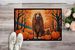 Afghan Hound Fall Doormat Front Door Mat Indoor Outdoor Rugs For Entryway, Non Slip Washable Low Pile, 24H X 36W_maomaolike.com