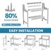 Potting Benches For Outside, HDPE Garden Potting Table All Weather, Outdoor Potting Table With Storage For Patio, Backyard, Garden, White_maomaolike.com