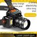 Xiaoyeren LED Headlamp High Brightness Long Range Rechargeable Head-Mounted Ultra-Long Battery Life Flashlight Outdoor_maomaolike.com
