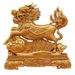 Gold-plated Ornament For Home Entrance, Office, Shop Desktop, Auspicious Beast Coin, Unicorn Offering Treasure Decoration Craft_maomaolike.com