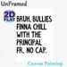 Anti-Bullying Slogan Painting Poster, Bold Minimalist Typographic Poster, Witty Anti-bullying Statement, Suitable For Office, Staff Lounge Or Break_maomaolike.com