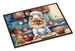 Pomeranian The Chef Doormat Front Door Mat Indoor Outdoor Rugs For Entryway, Non Slip Washable Low Pile, 24H X 36W_maomaolike.com