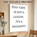 Self-Care Quote Painting Poster, Minimalist Monochrome Text Poster, Thought-provoking Self-care Reminder, Suitable For Bedroom, Living Room And_maomaolike.com