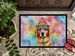 Golden Retriever Hippie Dawg Doormat Front Door Mat Indoor Outdoor Rugs For Entryway, Non Slip Washable Low Pile, 24H X 36W_maomaolike.com