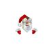 Christmas Fence Peek And Decoration Santa Claus Reindeer Fence Yard Signs For Holiday Xmas Garden Courtyard Wall Decorations_maomaolike.com