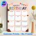 Birthday Tracker Painting Poster, Colorful Playful Hand-drawn Style Poster, Functional Design To Record Monthly Birthdays, Suitable For Office, Home_maomaolike.com