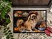Tibetan Spaniel Fall Kitchen Pumpkins Doormat Front Door Mat Indoor Outdoor Rugs For Entryway, Non Slip Washable Low Pile, 24H X 36W_maomaolike.com