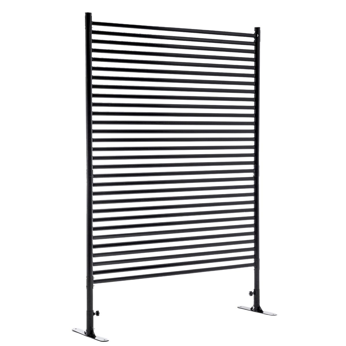 Metal Privacy Fence Panels For Outside, Slatted Privacy Screens With Stand_maomaolike.com