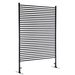 Metal Privacy Fence Panels For Outside, Slatted Privacy Screens With Stand_maomaolike.com