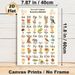 Russian Alphabet Painting Poster, Cute Cartoon Illustrated Poster, Practical For Russian Language Learning, Ideal For Study Areas And Language_maomaolike.com