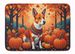 Red Basenji Fall Memory Foam Kitchen Mat Machine Washable Anti-Fatigue Mat Cushion Comfort Bath Mat Or Kitchen Rug_maomaolike.com