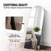 VEVOR Arched Full Length Mirror, 71'' X 30'', Large Free Standing Leaning Hanging Wall Mounted Floor Mirror With Stand Aluminum Alloy Frame, Full Body Dressing Mirror For Living Room Bedroom, Black_maomaolike.com