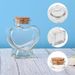 Empty Mini Heart-Shaped With Cork Stoppers Small Glass Bottles Jars For DIY Art Crafts Decoration Party Supplies_maomaolike.com