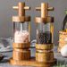 7 Inch Handle Manual Black Pepper Wood Grinder_maomaolike.com