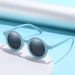 Korean version Instagram cream style children's round frame cool trendy frosted sunglasses baby UV resistant glasses_maomaolike.com