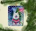 Samoyed Christmas Porcelain Ornament Christmas Tree Hanging Decorations For Home Christmas Holiday, Rectangle, Gift, Multicolor_maomaolike.com