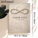 Amor Fati Themed Painting Poster, Vintage Embossed Laurel Wreath & Text Art Poster, Sophisticated Philosophical Wall Decor For Living Room, Study_maomaolike.com
