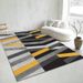 Living Room Rug,Large Rug,Oversized, Gold Leaves Design,Bedroom Rug,Soft And Thick, Machine Washable, Thickened Rug, Bedside Rug,Decorative Indoor Rug_maomaolike.com