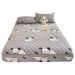 Milk Velvet Single Piece Winter Thickened Dustproof Coral Fleece Non-Slip Bed Sheet Mattress Protector Cover_maomaolike.com