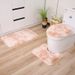 Manufacturer Supply Three-Piece Set Silk Wool Bathroom Carpet Solid Color Toilet Mat Customization_maomaolike.com