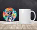 Hippie Animal Koala Large Sandstone Coasters Pack Of 4 Absorbent Round Coasters Decor Gifts For Men Or Women, 4 In, Multicolor_maomaolike.com