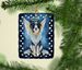 Borzoi My Angel Porcelain Ornament Christmas Tree Hanging Decorations For Home Christmas Holiday, Rectangle, Gift, Multicolor_maomaolike.com