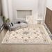 Living Room Rug Large Size Gorgeous Gold Frame Design Bedroom Rug Plush Thickened Machine Washable Thickened Underlay Interior Decorative Rug_maomaolike.com