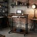 Office Desk With Wheels,Convenient Laptop Table,Height Adjustable Office Desk_maomaolike.com