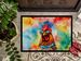 Hippie Animal Red Rooster Doormat Front Door Mat Indoor Outdoor Rugs For Entryway, Non Slip Washable Low Pile, 24H X 36W_maomaolike.com