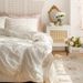 Wholesale Korean Style Princess Pure Washed Four-Piece Full Cotton Bow Tie Pleated Bed Skirt 4-Piece Set_maomaolike.com