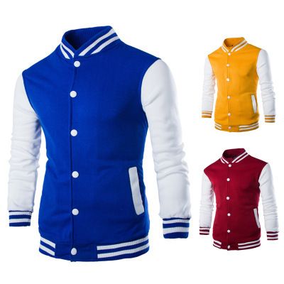 Men's Clothing Jacket European Size Men's Clothing Hot Sale Men's Stand Collar Baseball Shirt Jacket W868_maomaolike.com