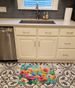 Anemones In Watercolor Memory Foam Kitchen Mat Machine Washable Anti-Fatigue Mat Cushion Comfort Bath Mat Or Kitchen Rug_maomaolike.com