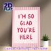 Warm Quote Painting Poster, Soft Pink Striped Border Handwritten Style Poster, Heartwarming Positive Message Ideal For Living Room, Bedroom, Entryway_maomaolike.com