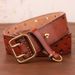 HOT Double-pin Copper Buckle Fashion Belt Retro First Layer Pure Cowhide Jeans with Genuine Leather Stylish Men's Belts_maomaolike.com