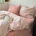 Wholesale INS Japanese Simple Mixed Thin Striped Pure Four-Piece Nordic Style Full Yarn-Dyed Washed Cotton 4-Piece Set_maomaolike.com