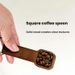 Solid Wood Square Coffee Spoon Measuring Seasoning Scoop Teaspoon_maomaolike.com