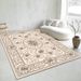 Living Room Rug Large Size Gorgeous Gold Frame Design Bedroom Rug Plush Thickened Machine Washable Thickened Underlay Interior Decorative Rug_maomaolike.com