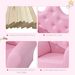 Kids Sofa Set With Footstool, Princess Sofa With Diamond Decoration_maomaolike.com