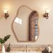Vintage Style Wall-Mounted Self-Adhesive Vanity Hangable And Standable High-End Makeup Cloud Bathroom Mirror_maomaolike.com