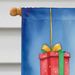 Saluki Christmas Reindeer House Flag Large Porch Sleeve Pole Decorative Outside Yard Banner Artwork Wall Hanging, Polyester, House Size, Multicolor_maomaolike.com