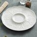 Cabbage-Shaped Ceramic White Light Luxury Western Dining Flat Dish Plate High-End Hotel Table Setting Tableware_maomaolike.com