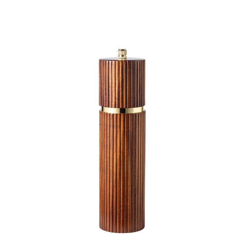 Manual Solid Wood Grinding Seasoning Bottle For Western Restaurant_maomaolike.com