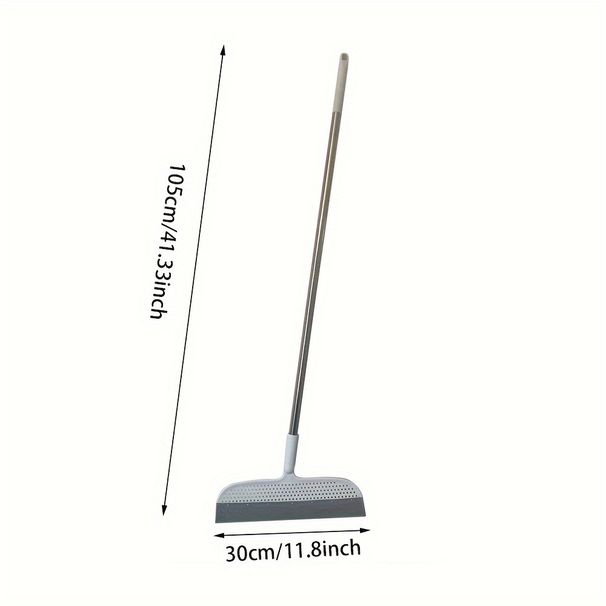Extra-long Magic Broom With A Detachable Brush Head, Double-sided Silicone Bristles, And Durable—suitable For Hard Floors And Carpets_maomaolike.com