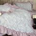 French High-End Printed Winter Milk Velvet Four-Piece With Fleece Lining, Thickened Princess Style Bedding Set_maomaolike.com