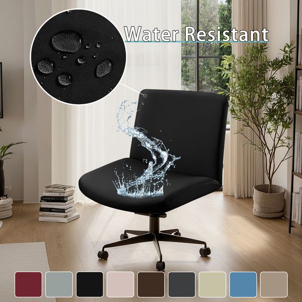 summer In-stock Cover Dropshipping, Solid Color Elastic Milk Silk Waterproof Wide Chair Cover, Universal For Computer And Office C_maomaolike.com