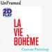 La Vie Bohème Typography Painting Poster, Minimalist Bold Red Text Poster, Stylish Artistic Decor Suitable For Living Room, Bedroom And Studio_maomaolike.com