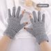 Office Writing Gloves, Men's And Women's Winter New Half Finger Knitted Cashmere Student Gloves_maomaolike.com