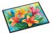 Lilies In Watercolor Doormat Front Door Mat Indoor Outdoor Rugs For Entryway, Non Slip Washable Low Pile, 24H X 36W_maomaolike.com
