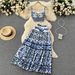 Women Two piece set of short strapless suspender with three-dimensional chest pad and pleated skirt_maomaolike.com