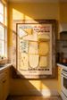 Cheese, Cream, Dairy, Kitchen Theme, Oil Painting Print, Decorative Art Print, Home Decor Art, Living Room Sofa Backdrop Decorative Art_maomaolike.com